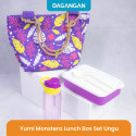 [NO IMAGE] Yumi Monstera Lunch Box Set Ungu @ Pcs / 1 pcs