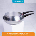 [NO IMAGE] Maxim SSP141  Panda Fit Set A (Fry Pan 20 cm, Sauce Pan 16 cm) @ Pcs / 1 pcs